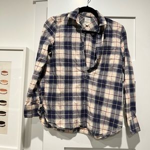 J. Crew Women’s BoyFit Cotton Plaid Long-sleeve